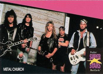 1991 Pro Set SuperStars MusiCards #320 Metal Church Front