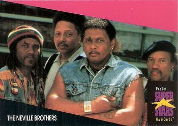 1991 Pro Set SuperStars MusiCards #322 The Neville Brothers Front
