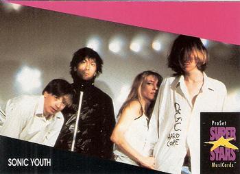 1991 Pro Set SuperStars MusiCards #332 Sonic Youth Front