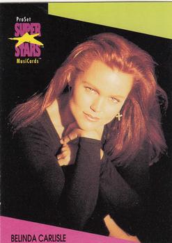 1991 Pro Set SuperStars MusiCards #36 Belinda Carlisle Front