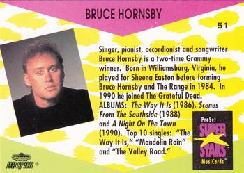 1991 Pro Set SuperStars MusiCards #51 Bruce Hornsby Back
