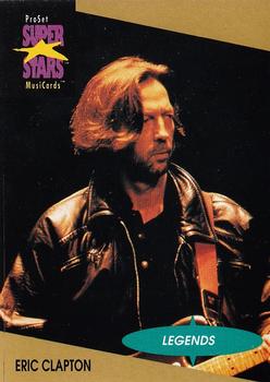 1991 Pro Set SuperStars MusiCards #2 Eric Clapton Front