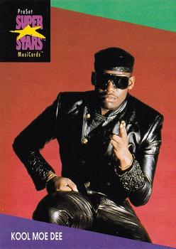 1991 Pro Set SuperStars MusiCards #128 Kool Moe Dee Front