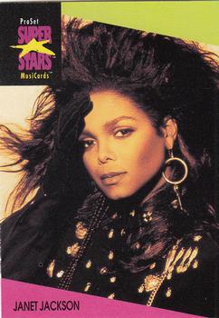 1991 Pro Set SuperStars MusiCards #56 Janet Jackson Front