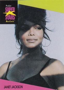 1991 Pro Set SuperStars MusiCards #60 Janet Jackson Front