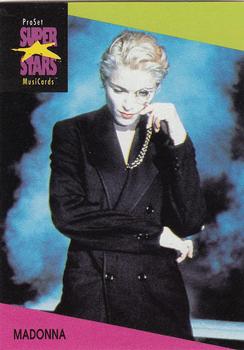 1991 Pro Set SuperStars MusiCards #67 Madonna Front