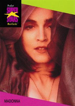 1991 Pro Set SuperStars MusiCards #68 Madonna Front