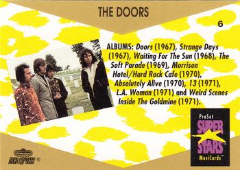 1991 Pro Set SuperStars MusiCards #6 The Doors Back