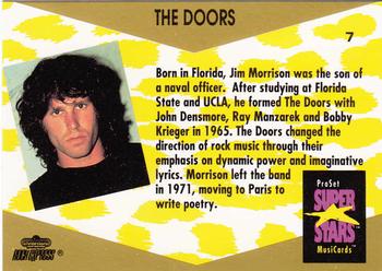 1991 Pro Set SuperStars MusiCards #7 The Doors Back