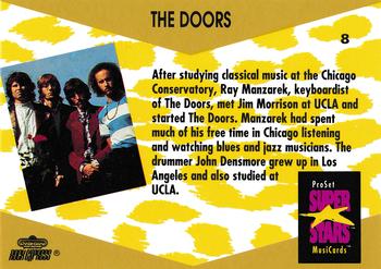 1991 Pro Set SuperStars MusiCards #8 The Doors Back