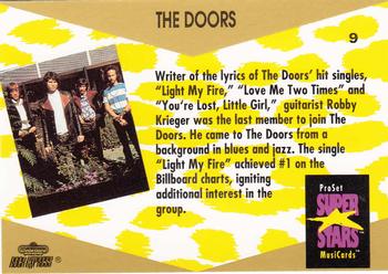 1991 Pro Set SuperStars MusiCards #9 The Doors Back