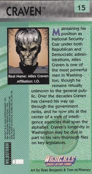 1994 Wildstorm WildC.A.T.s #15 Craven Back