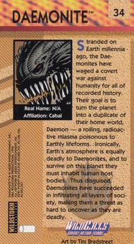 1994 Wildstorm WildC.A.T.s #34 Daemonite Back