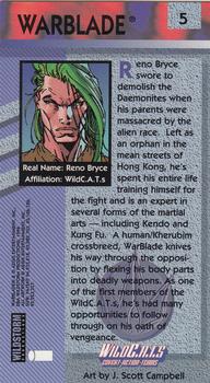 1994 Wildstorm WildC.A.T.s #5 WarBlade Back
