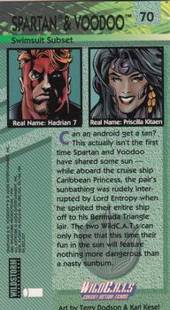 1994 Wildstorm WildC.A.T.s #70 Spartan & Voodoo Back