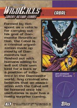 1993 Topps WildC.A.T.s #73 Cabal Back