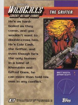 1993 Topps WildC.A.T.s #82 The Grifter Back