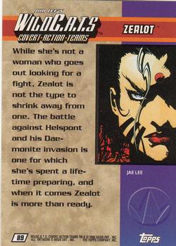 1993 Topps WildC.A.T.s #89 Zealot Back