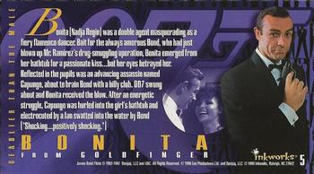 1998 Inkworks The Women of James Bond #5 Bonita Back