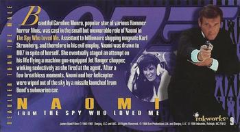 1998 Inkworks The Women of James Bond #9 Naomi Back