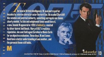 1998 Inkworks The Women of James Bond #13 M Back