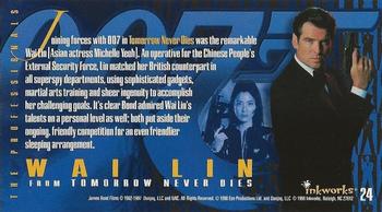 1998 Inkworks The Women of James Bond #24 Wai Lin Back
