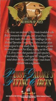 1998 Inkworks The Women of James Bond #68 Pussy Galore's Flying Circus Back