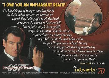 1997 Inkworks James Bond Tomorrow Never Dies #70 