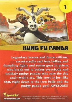 2008 Inkworks Kung Fu Panda #1 Title Card Back