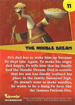 2008 Inkworks Kung Fu Panda #11 The Noodle Dream Back