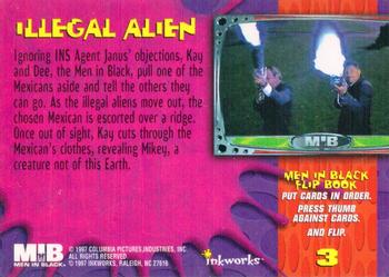 1997 Inkworks Men in Black #3 Illegal Alien Back