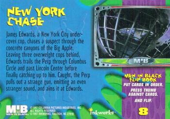 1997 Inkworks Men in Black #8 New York Chase Back