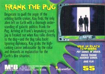 1997 Inkworks Men in Black #55 Frank the Pug Back