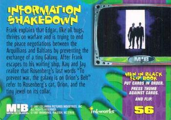 1997 Inkworks Men in Black #56 Information Shakedown Back