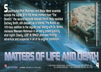 1997 Inkworks Lost in Space: The Classic Series #4 Matters of Life and Death Back