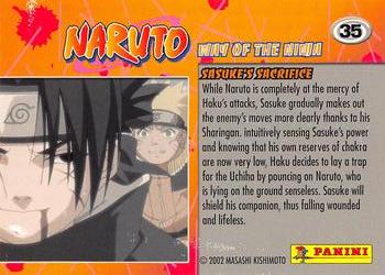 2006 Panini Naruto: Way of the Ninja #35 Sasuke's Sacrifice Back