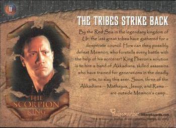 2002 Inkworks The Scorpion King #11 The Tribes Strike Back Back