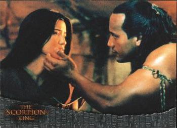 2002 Inkworks The Scorpion King #49 For the Love of Mathayus Front