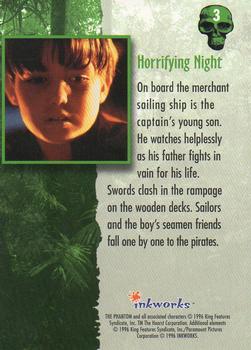 1996 Inkworks The Phantom (Movie) #3 Horrifying Night Back