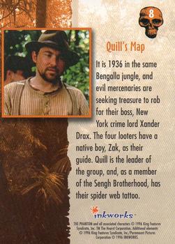 1996 Inkworks The Phantom (Movie) #8 Quill's Map Back