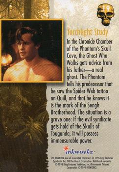 1996 Inkworks The Phantom (Movie) #19 Torchlight Study Back