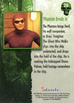 1996 Inkworks The Phantom (Movie) #26 Phantom Breaks In Back