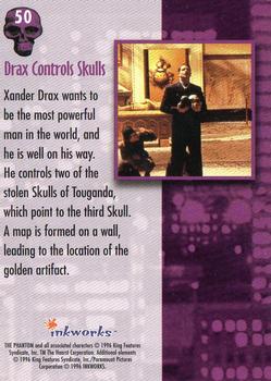 1996 Inkworks The Phantom (Movie) #50 Drax Controls Skulls Back