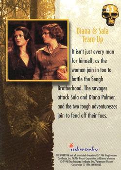 1996 Inkworks The Phantom (Movie) #63 Diana & Sala Team Up Back
