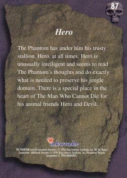 1996 Inkworks The Phantom (Movie) #87 Hero Back