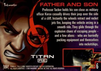 2000 Inkworks Titan A.E. #6 Father and Son Back