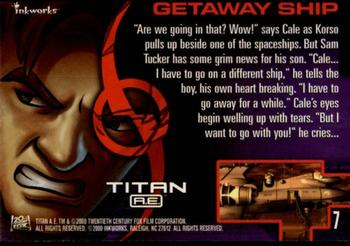 2000 Inkworks Titan A.E. #7 Getaway Ship Back