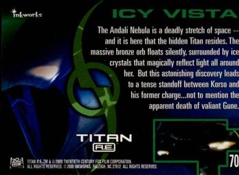2000 Inkworks Titan A.E. #70 Icy Vista Back