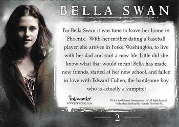 2008 Inkworks Twilight #2 Bella Swan Back