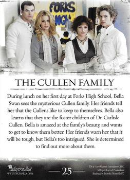 2008 Inkworks Twilight #25 The Cullen Family Back
